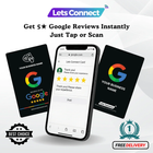 NFC Google Review Cards – Tap & QR Code Rating Card