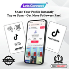 TikTok Display Card with NFC & QR Code