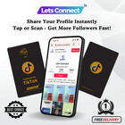 TikTok Display Card with NFC & QR Code