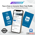 LinkedIn Business Card with NFC & QR Code
