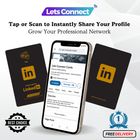 LinkedIn Business Card with NFC & QR Code