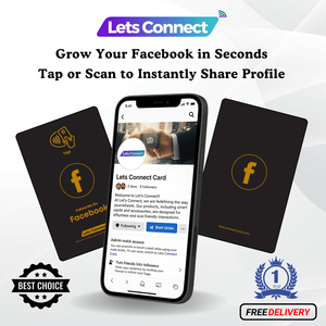 Facebook Business Card with NFC QR Code