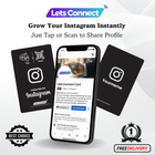 Instagram Business Card with NFC & QR Code