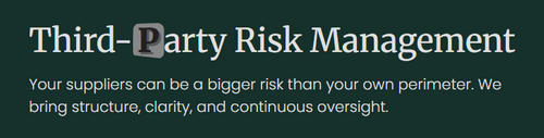 Third Party Risk Management