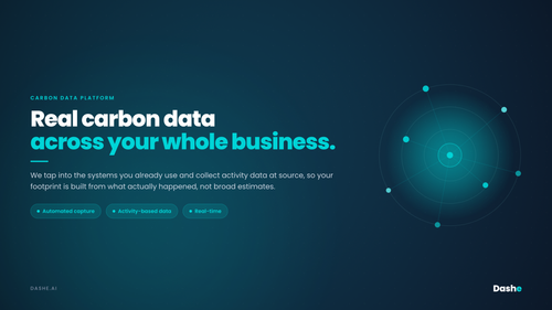 Real Carbon Data From Across Your Whole Business