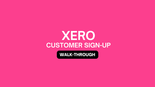 Xero Customer Sign Up | Roveel