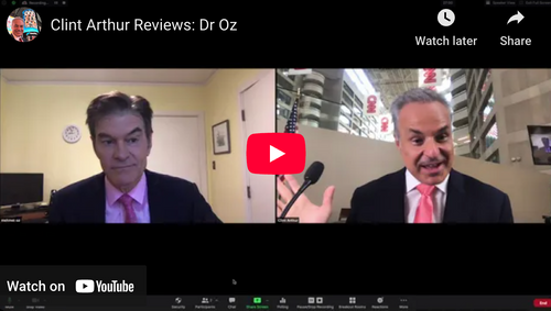 Dr. Oz reviews Clint Arthur Events