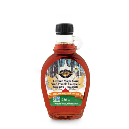 Organic Maple Syrup Grade A, Amber Colour, Rich Taste