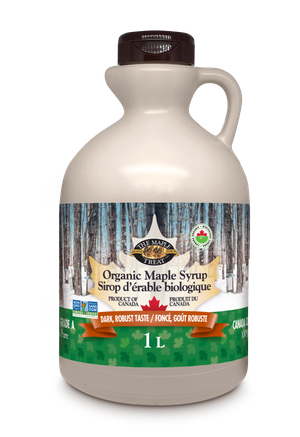 Organic Maple Syrup Grade A, Amber Colour, Rich Taste, Plastic Jug Collection