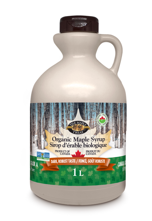Organic Maple Syrup Grade A, Amber Colour, Rich Taste, Plastic Jug Collection