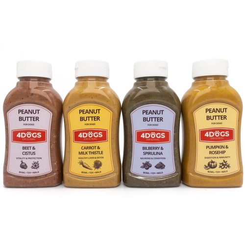 active peanut butter for dogs in squeeze bottles