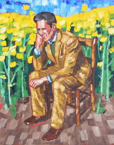 Middle Aged Man (the Artist) in Rapeseed 2017