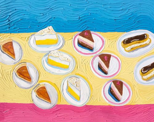 Pudding Table After Wayne Thiebaud