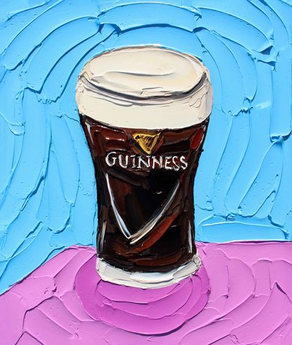 Guinness on Blue and Purple