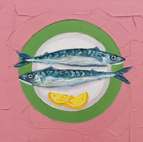 Mackerel on a Plate