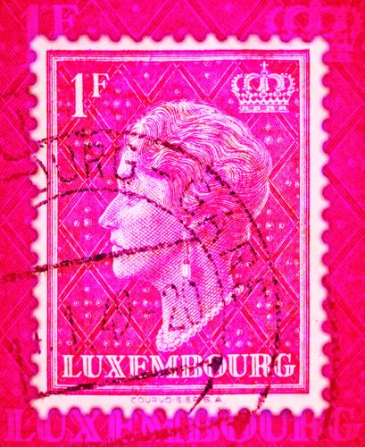 Luxembourg Gare Pink 1948