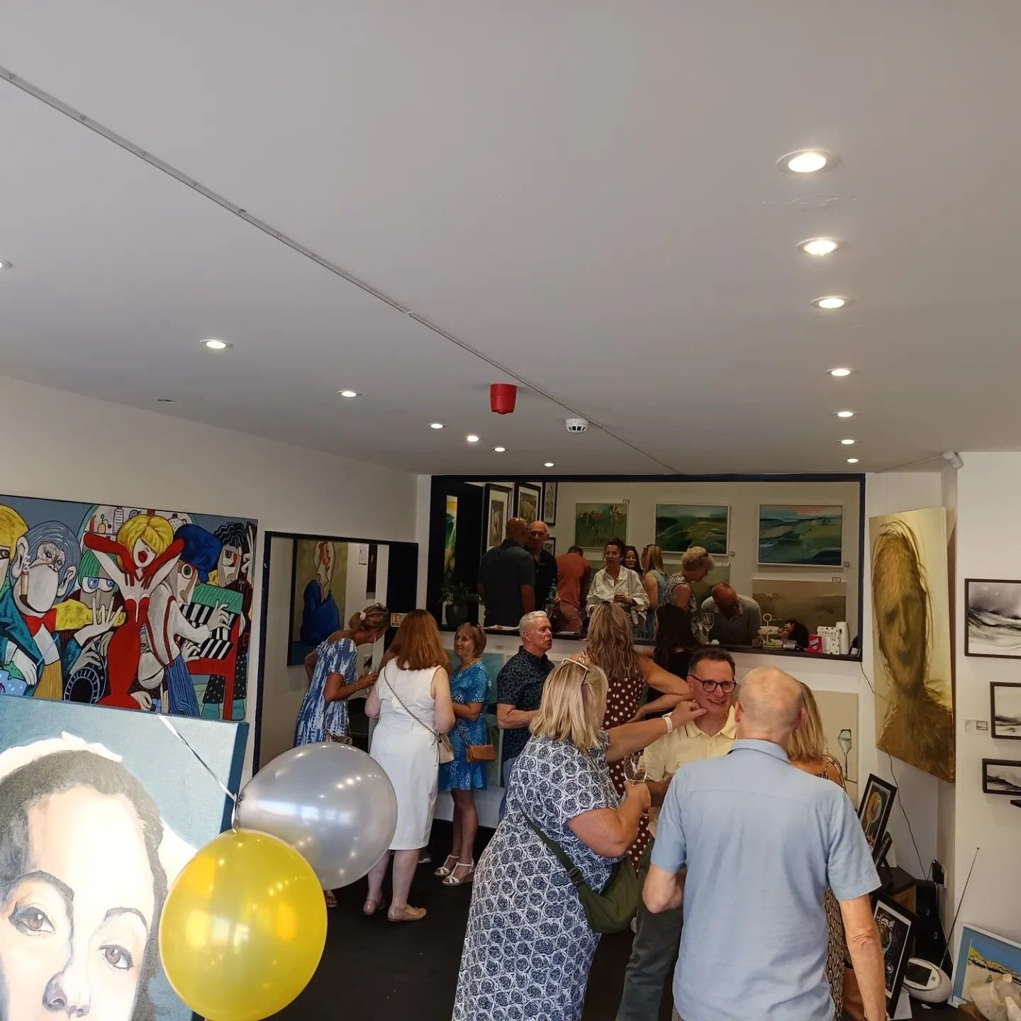 Leyla Murr and Mike Roberts exhibition preview at MASA-UK Art Gallery in Altrincham