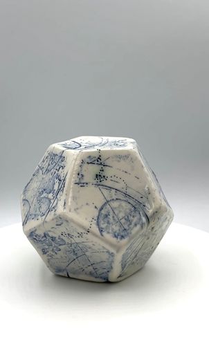 Ceramic sculpture - dodecahedron