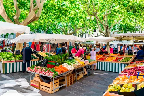 Uzès Market, France