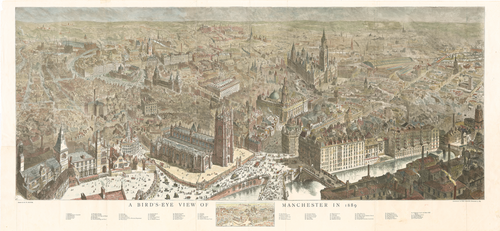 A Bird's-Eye View of Manchester in 1889