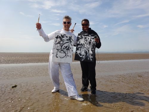 Black White Painting Dance