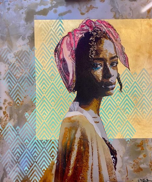 Girl in a Pink Scarf