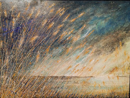 Reclining on the dunes, Abersoch