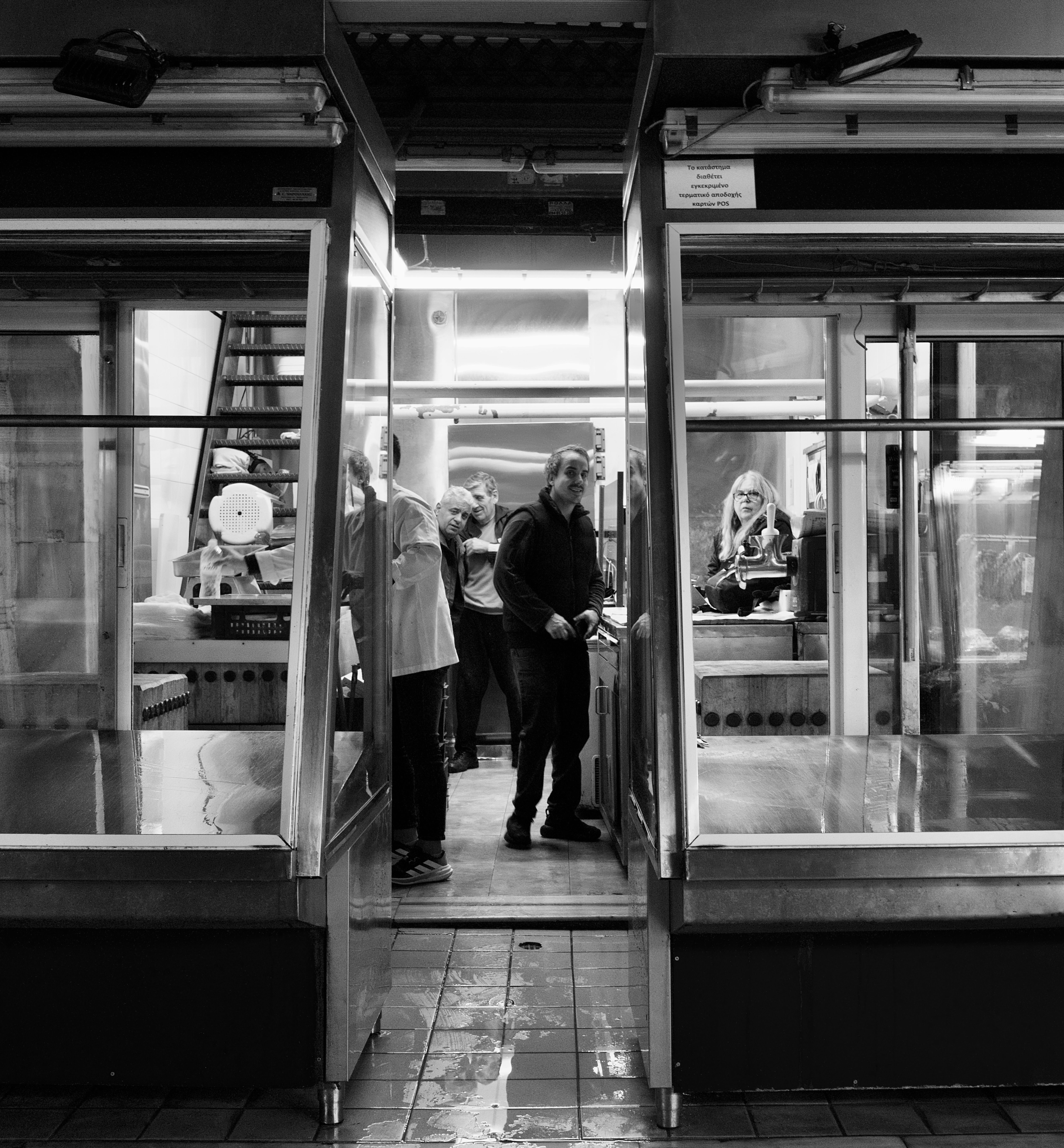 Athens market fish stall (closing time), 2025 