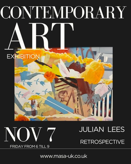 Contemporary Art Retrospective by Julian Lees at MASA-UK Art Gallery at  8 The Downs, Altrincham, WA142PU