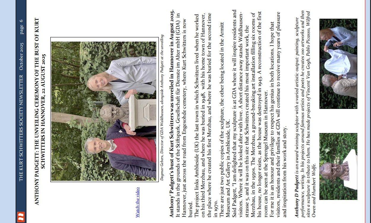 Anthony Padgett's Kurt Schwitters sculpture Hannover