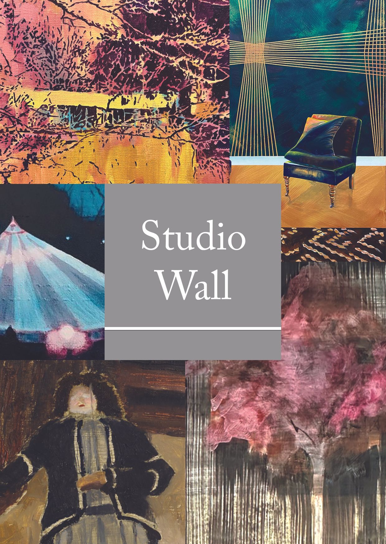 Publicity images and postcards being prepared today for our Studio Wall stand