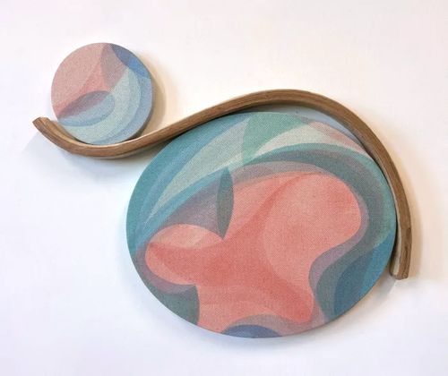 Yelena Popova : Oval & Circle - painting arrangement - £2500