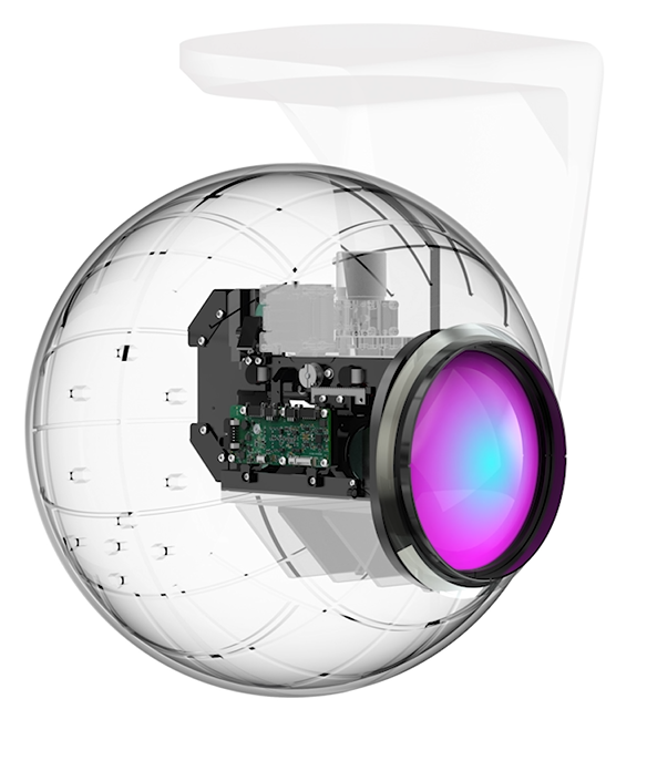 Ophir® FoldIR,  Compact, Folded, Infrared CZ Lens for Aerial Gimbal System