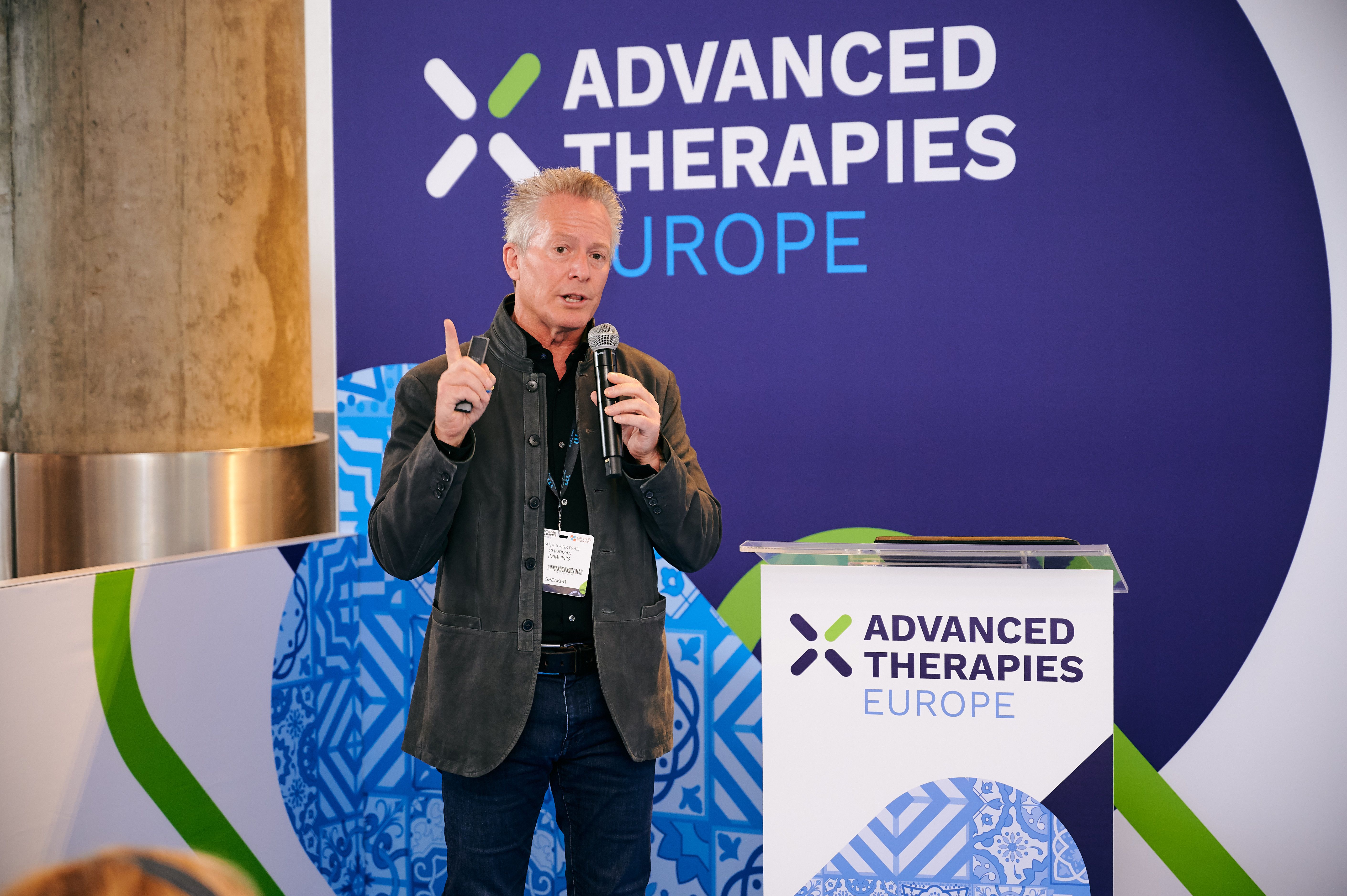 Speaker presenting at Advanced Therapies Europe 2025