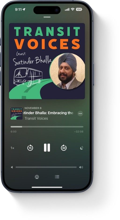Transit Voices Podcast - screengrab
