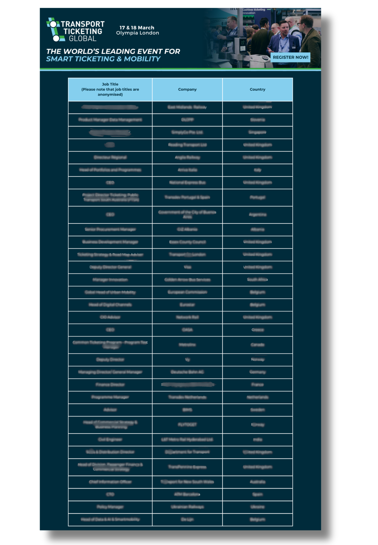 Front cover of 2026 sample delegate list