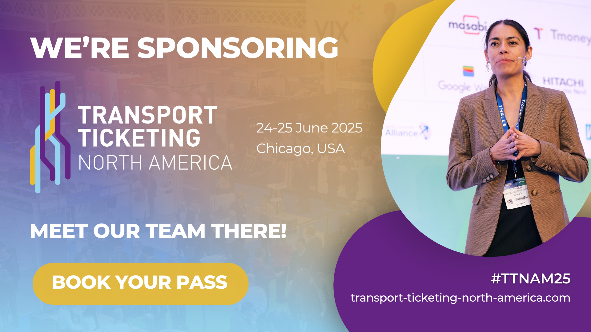 We're sponsoring Transport Ticketing North America - social banner