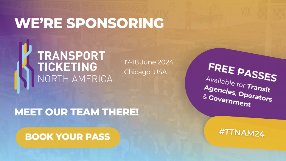 We're sponsoring Transport Ticketing North America - social banner