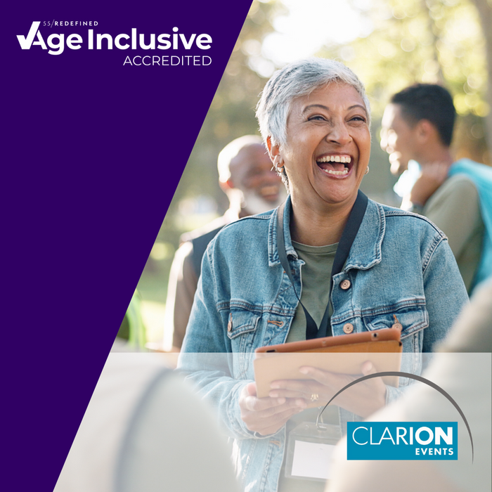 CLARION EVENTS PARTNERS WITH 55/REDEFINED TO PIONEER AGE INCLUSIVITY IN THE EVENTS INDUSTRY