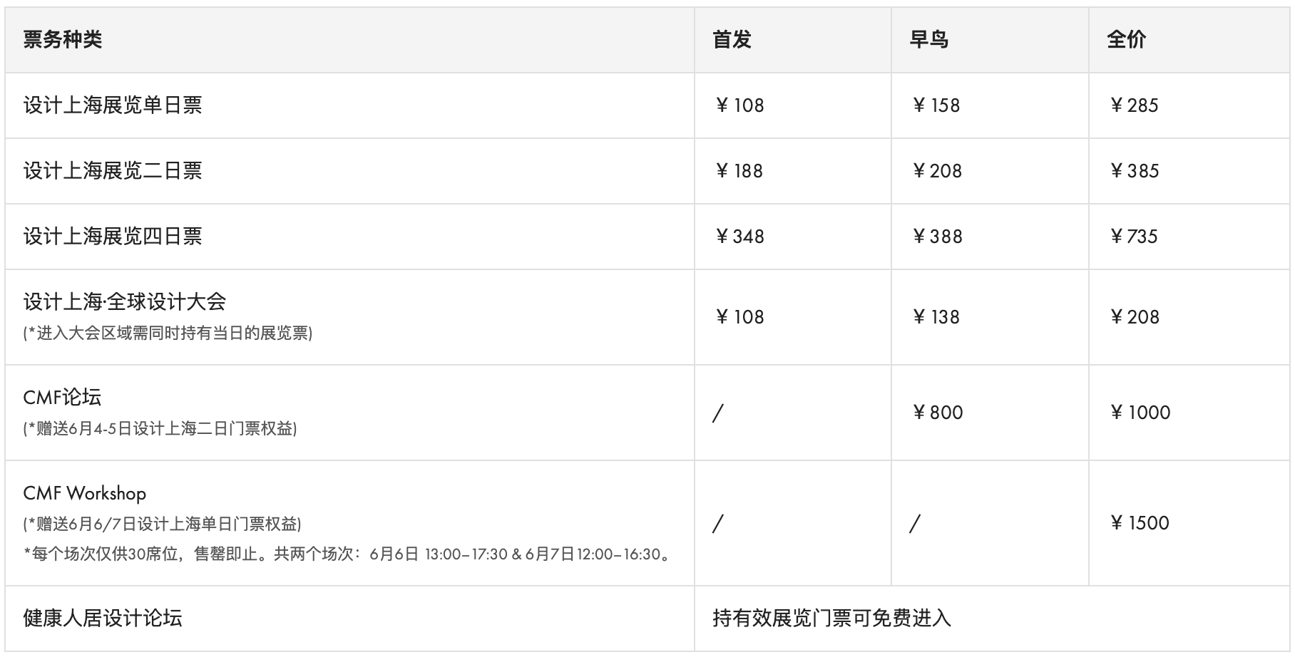 Design Shanghai 2025 Ticket Info