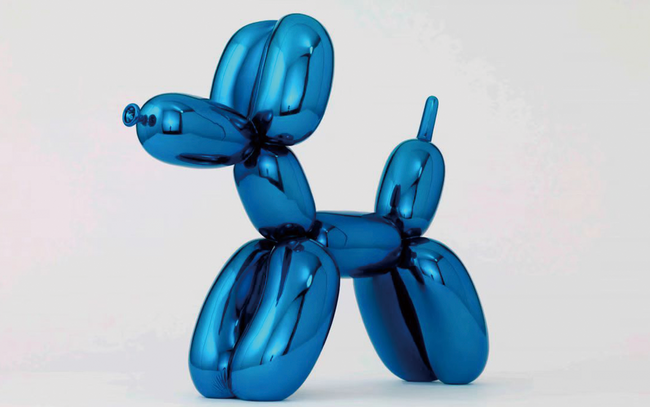 蓝色「气球狗」 by Jeff Koons