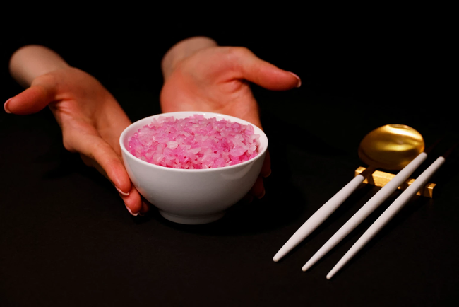 How about trying some pink rice!