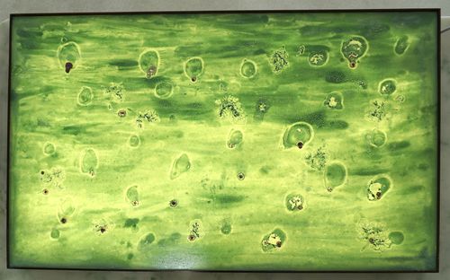 Jade Glass Illuminated Painting