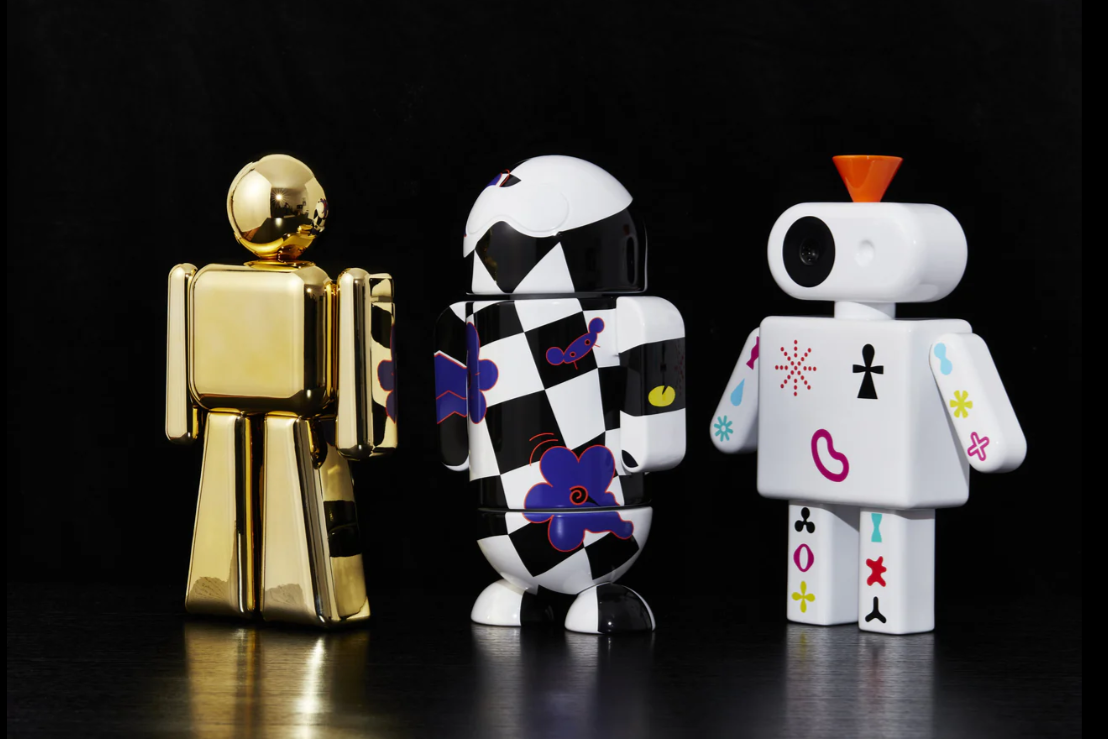 Three Art Robot Toys