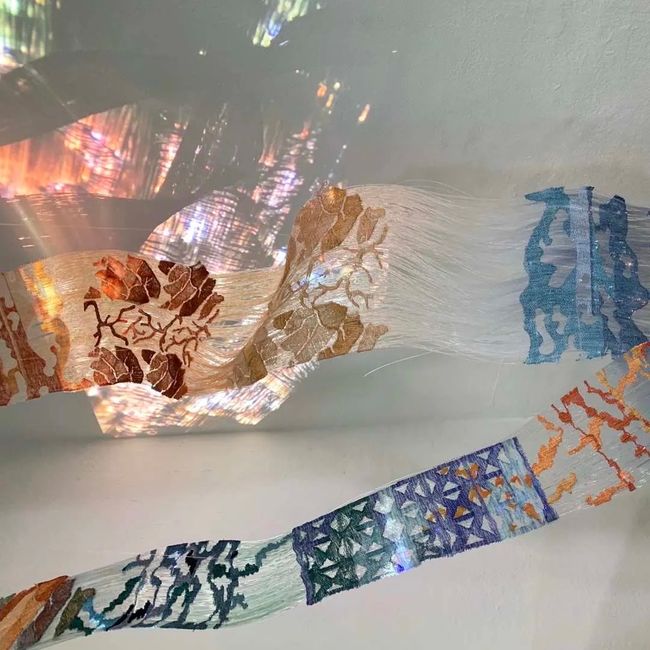 Optical Fiber Embroidery