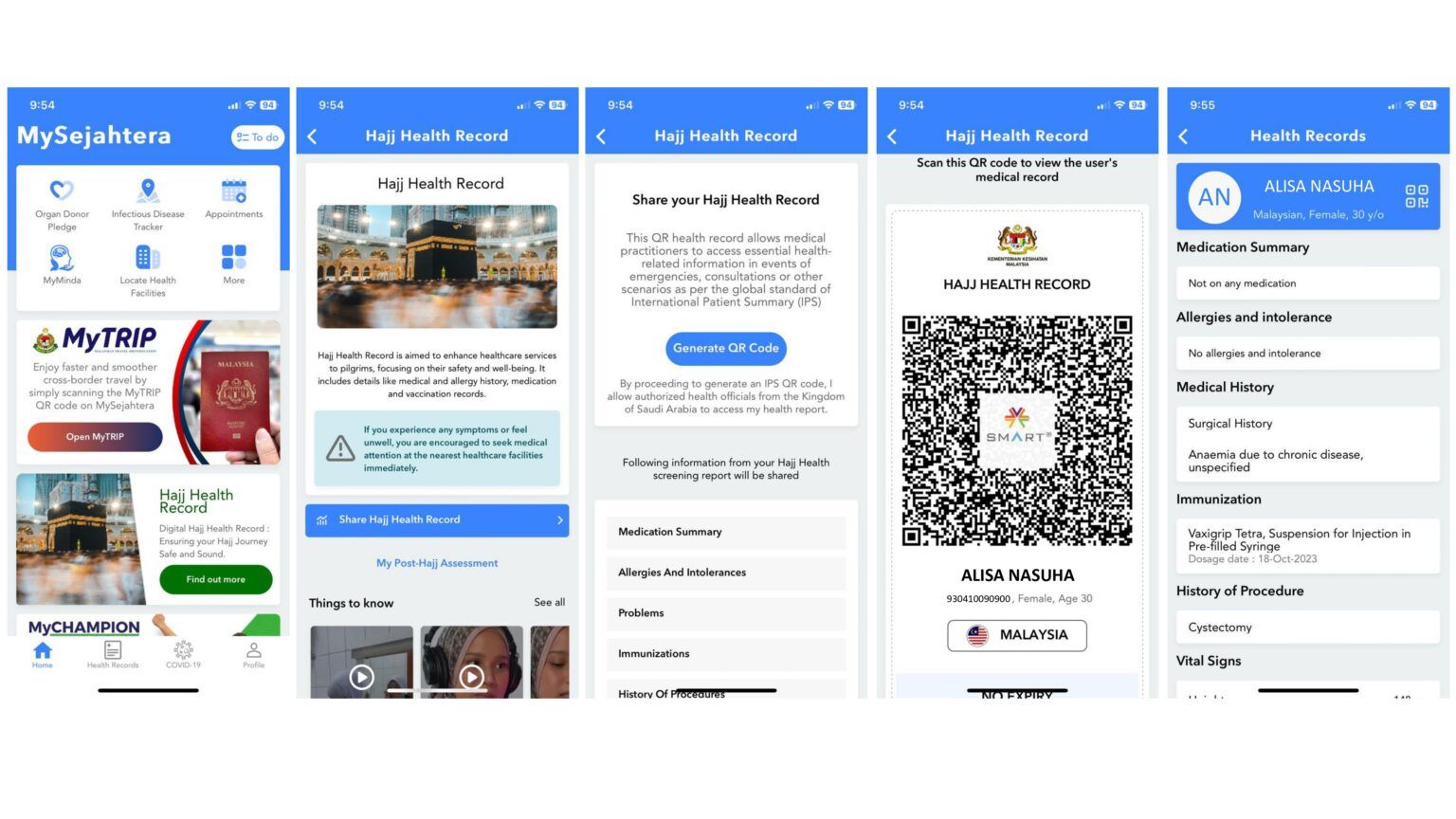 haji health record