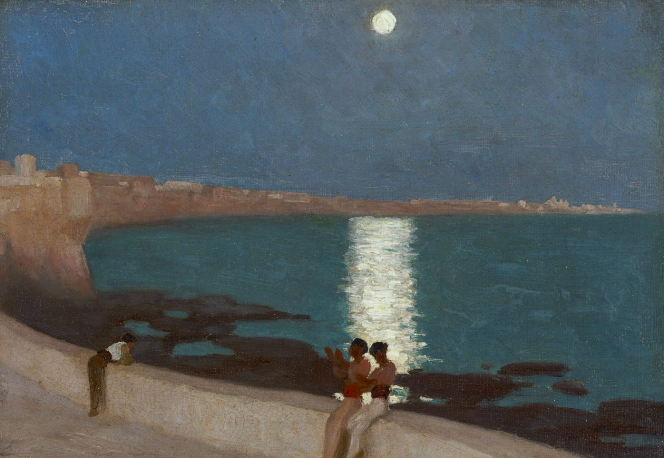 Frederic Leighton, Bay of Cádiz, Moonlight, 1866