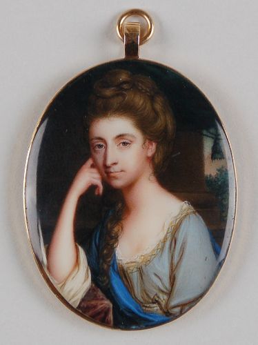 Miniature of lady by Scouler C1775