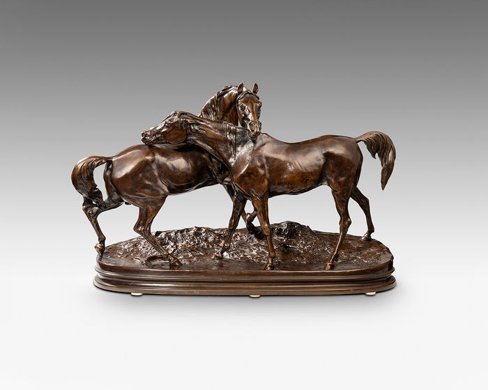 19th century bronze sculpture by Pierre Jules Mene