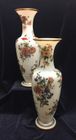 A pair of finely enamelled large opaline vases
